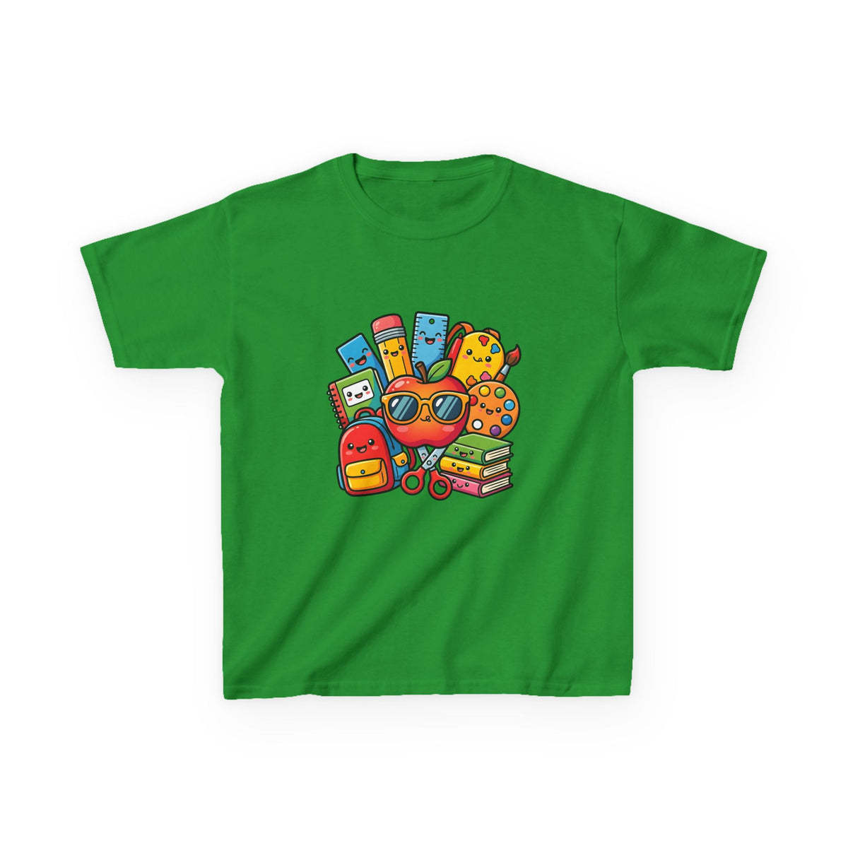 Kids Back to School T-Shirt - Kawaii School Supplies Art | 2026