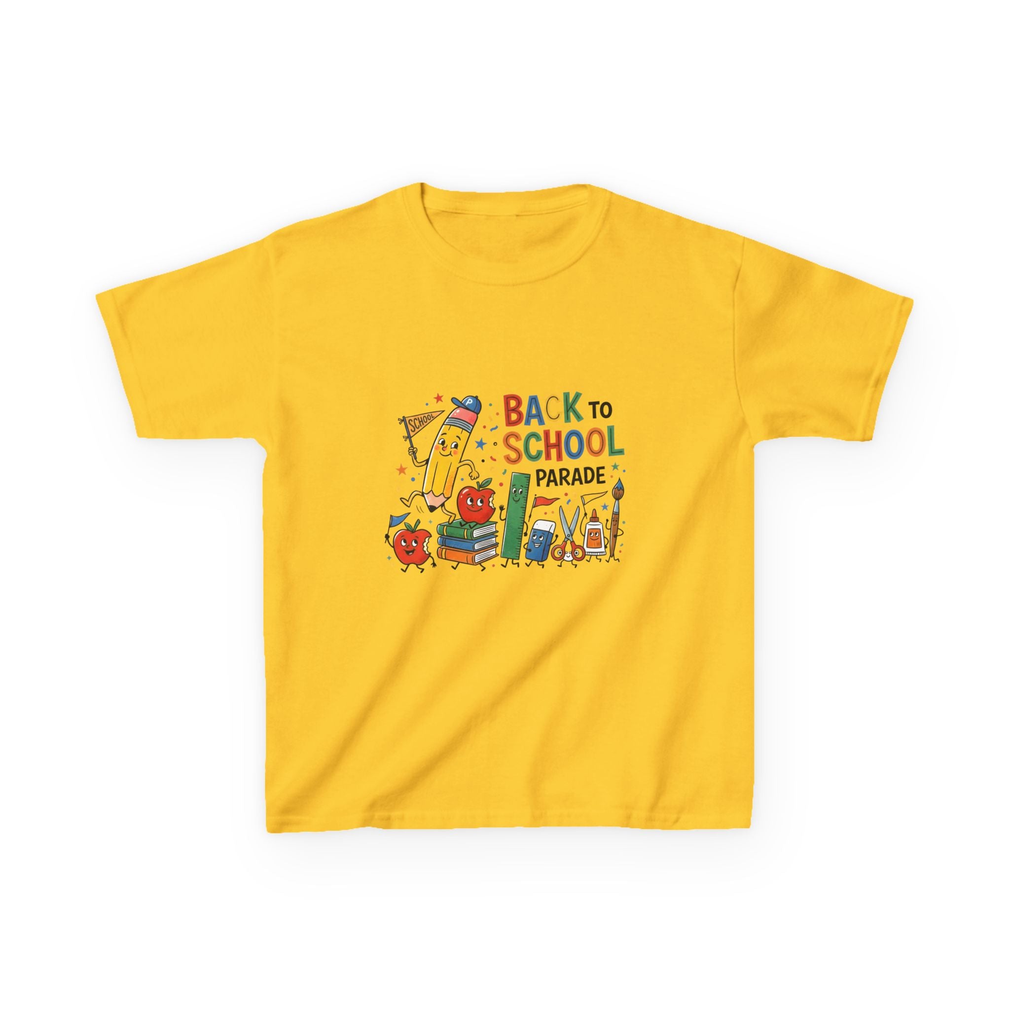 Kids Back to School Tee - Playful SCHOOL Supplies | First Day