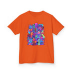 Kids Glitch Art Tee - FUNGUS Neon Cyberpunk Design | Retro