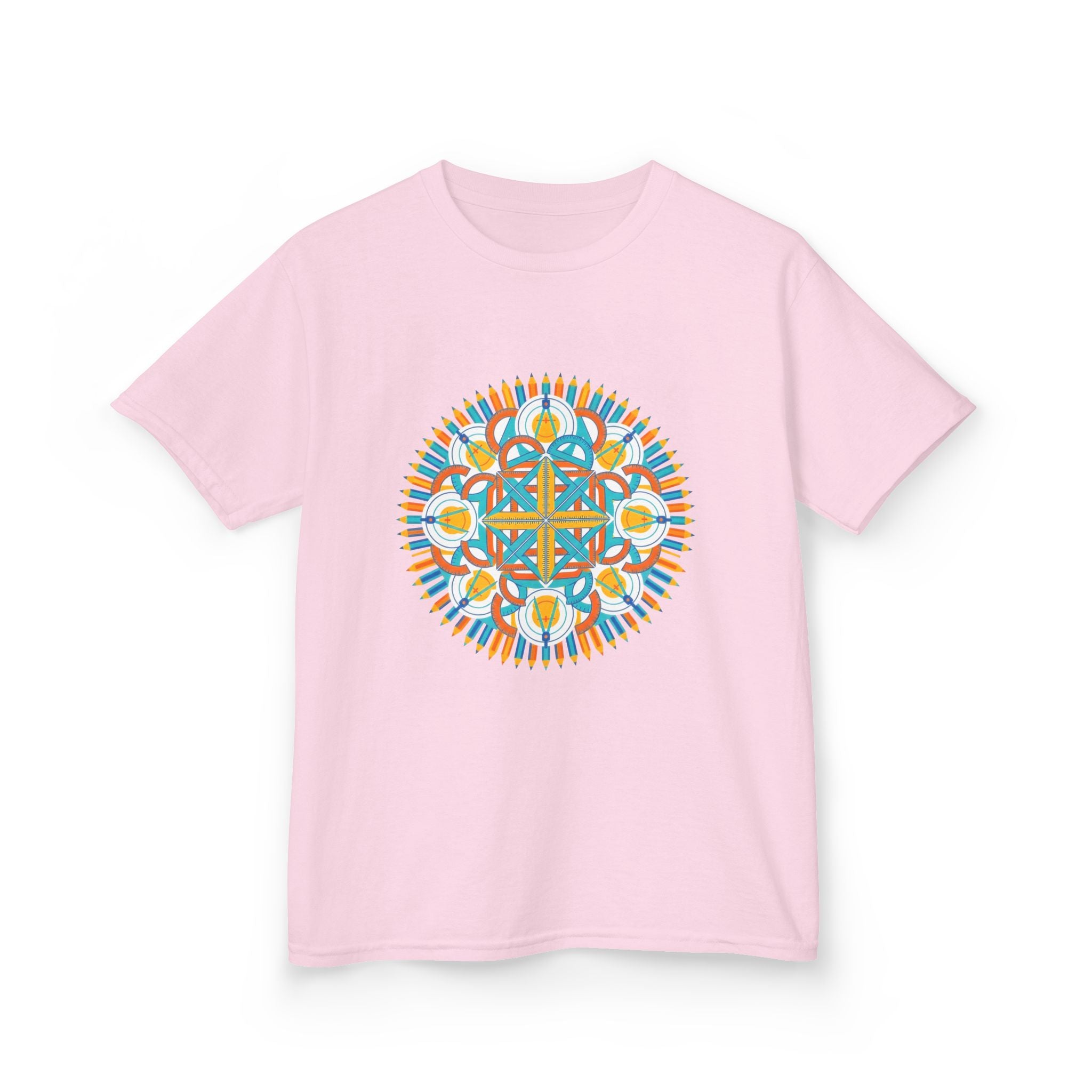 Kids T-Shirt - Math & Drafting Tools Mandala | STEM