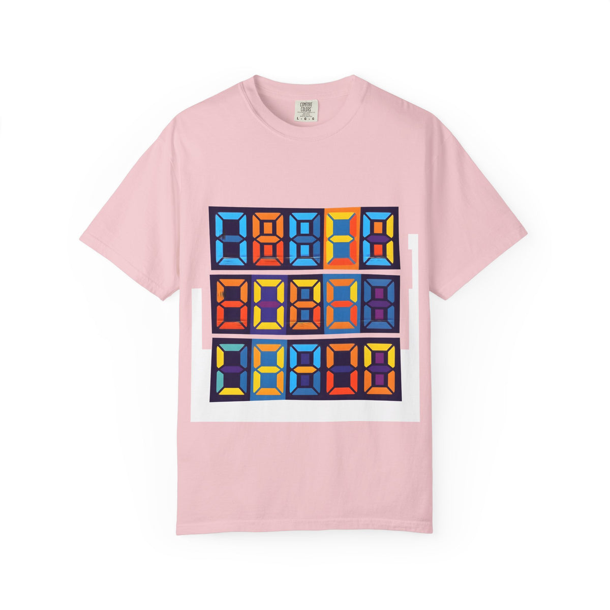 Unisex T-Shirt - Retro Tech 8-Bit Digital Display | Comfort Colors