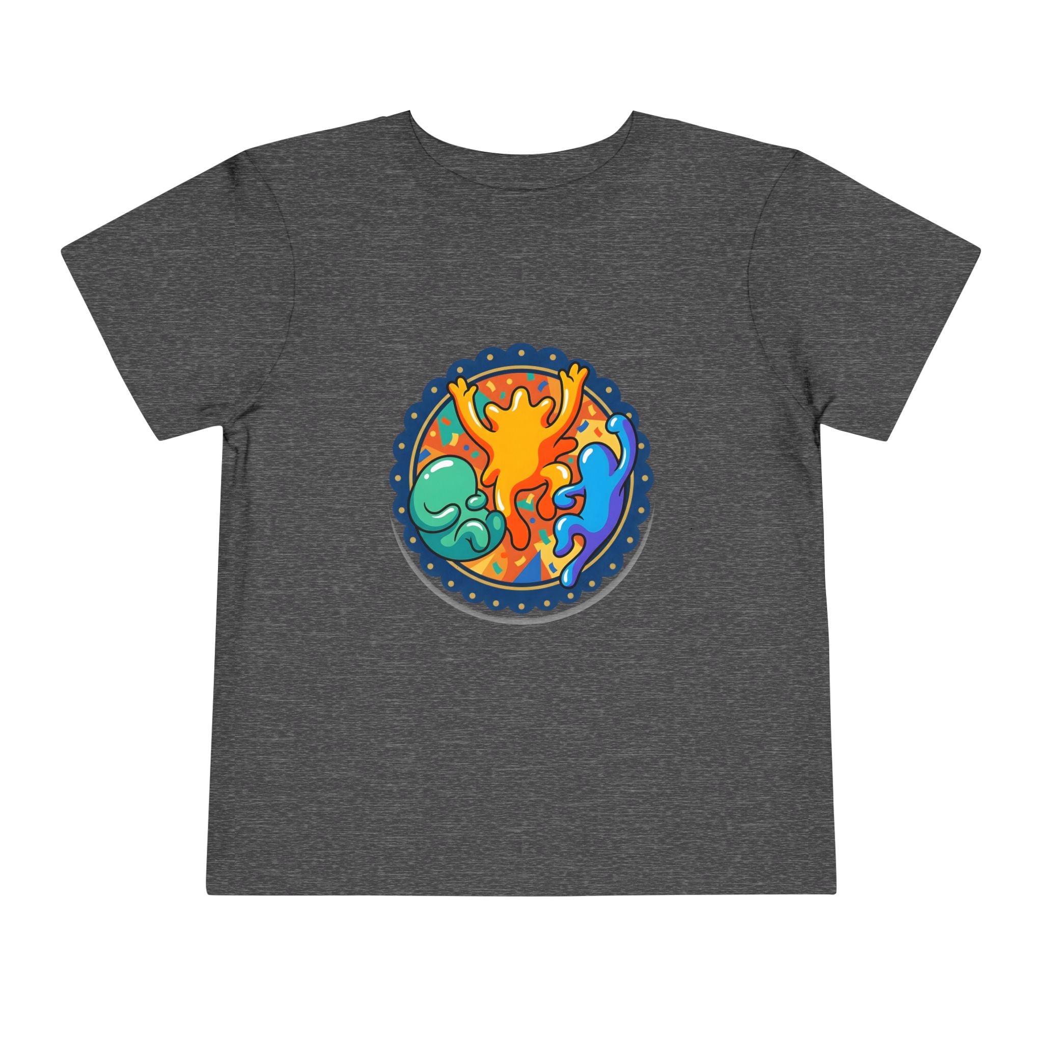 Toddler Tee - Vibrant Playful Celebration Dancing Confetti Shirt