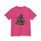 Kids Dark Academia Tee - Macabre School Supplies Skull