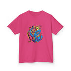 Kids Tee - Vibrant Geometric School Supplies Cartoon | Back to School