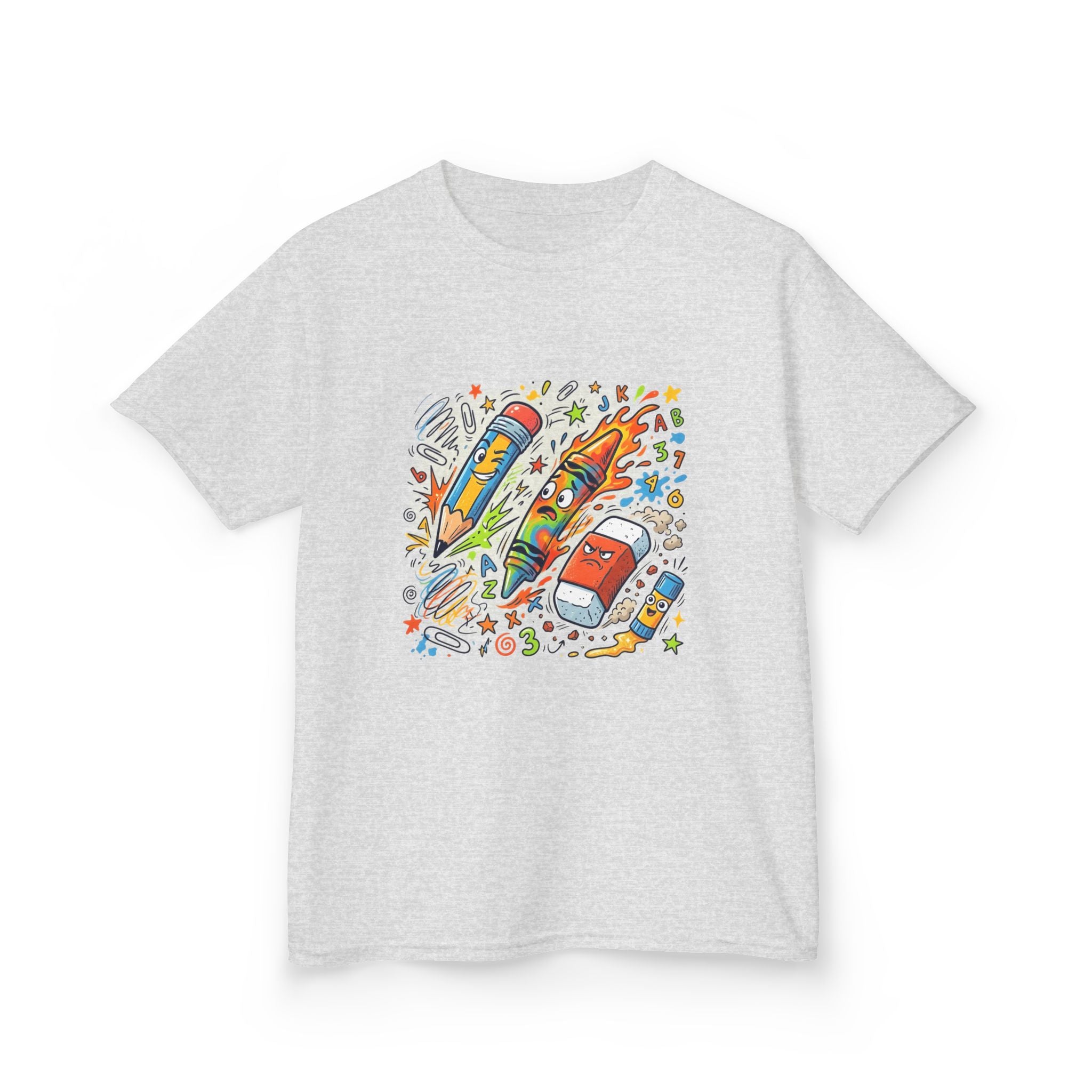 Kids Tee - Vibrant Doodle School Supplies | Back to School