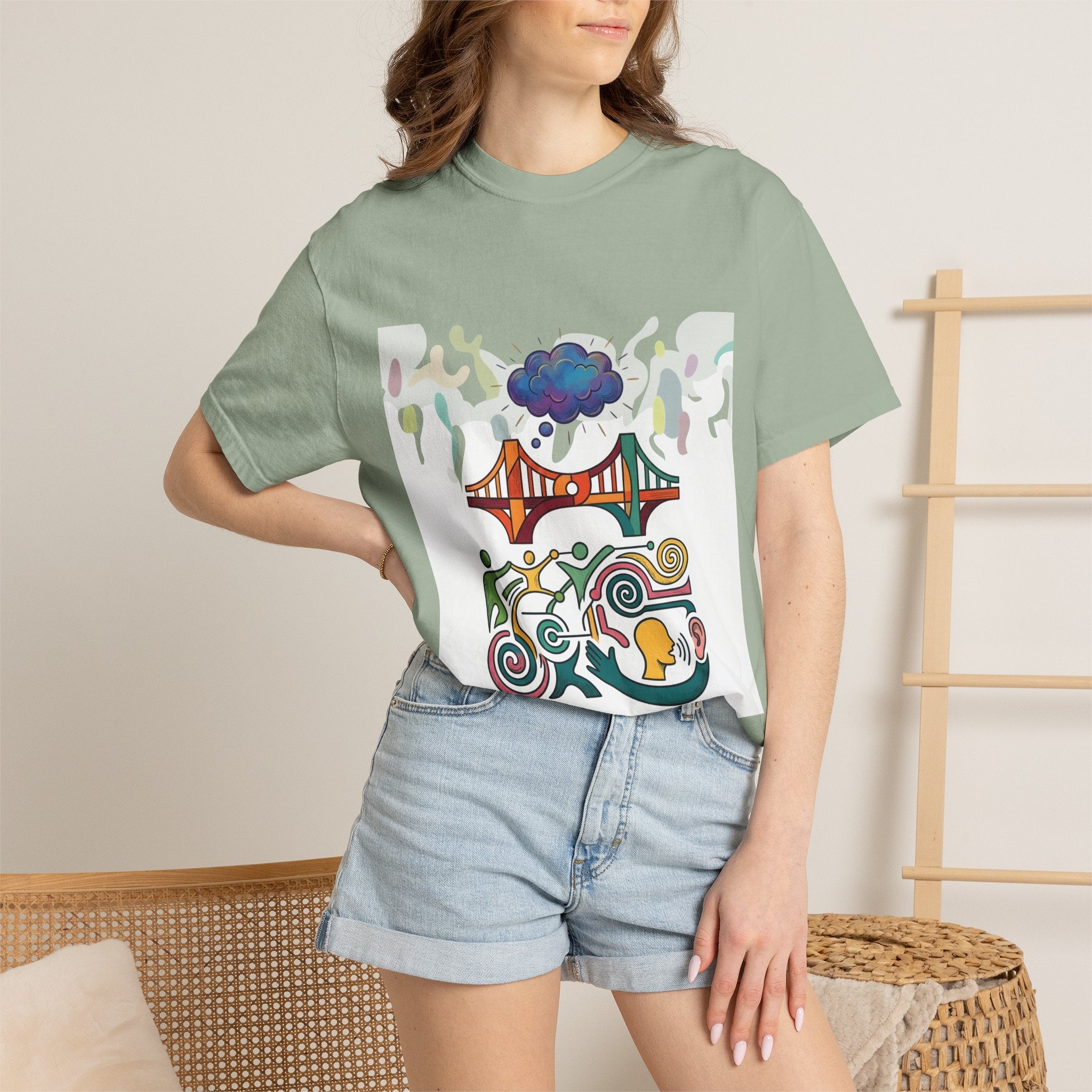 Comfort Colors T-shirt - Symbolic Connection | Abstract Communication