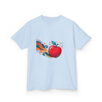 Kids Abstract Fruit Tee - Vibrant Apple Art | Creative Design