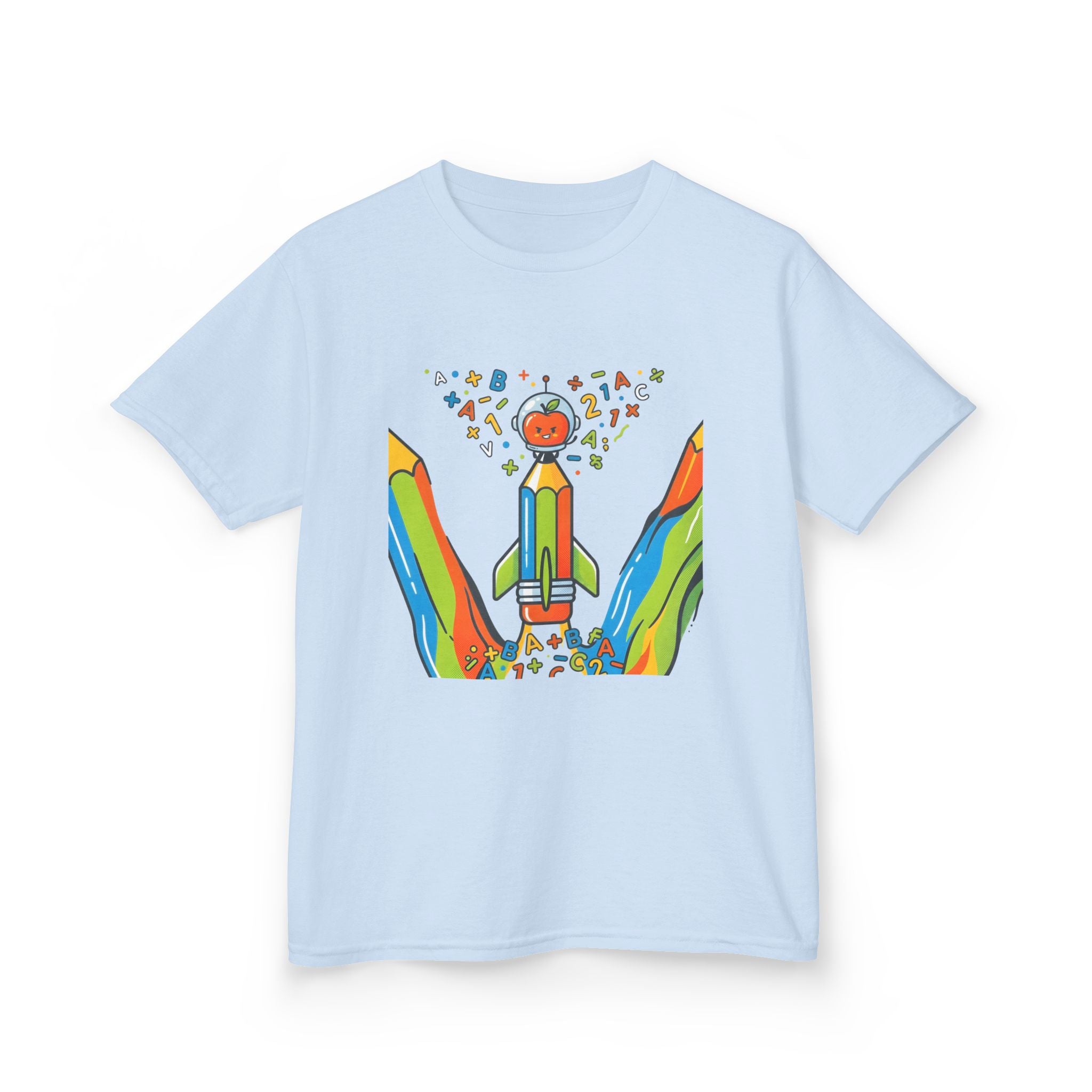 Kids Education Tee - Playful ABC & Math Learning Graphic