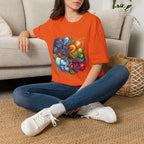 Abstract T-Shirt - Whimsical Watercolor Mandala | Surreal Figures