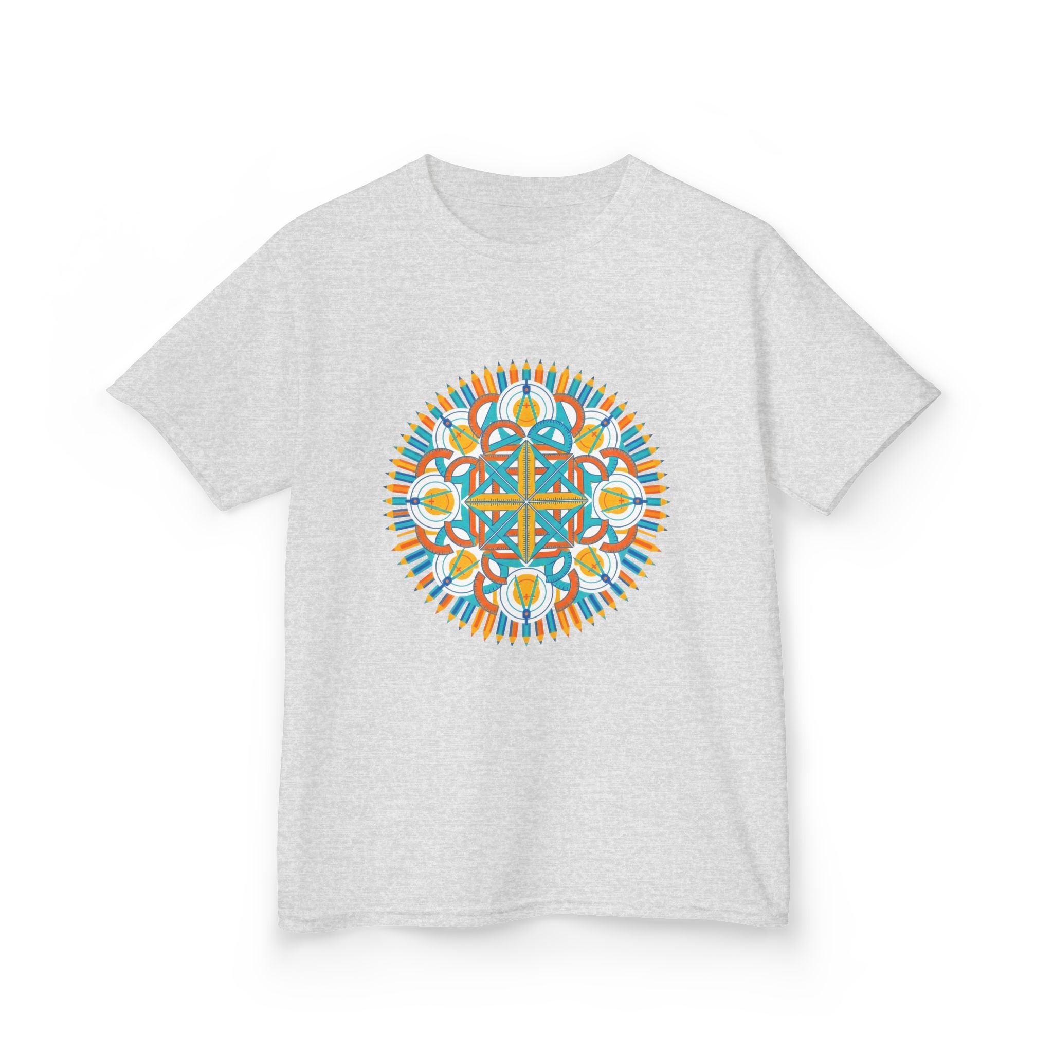 Kids T-Shirt - Math & Drafting Tools Mandala | STEM