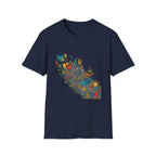 Unisex T-Shirt - Groovy Folk Art Love & Peace | Vibrant Community