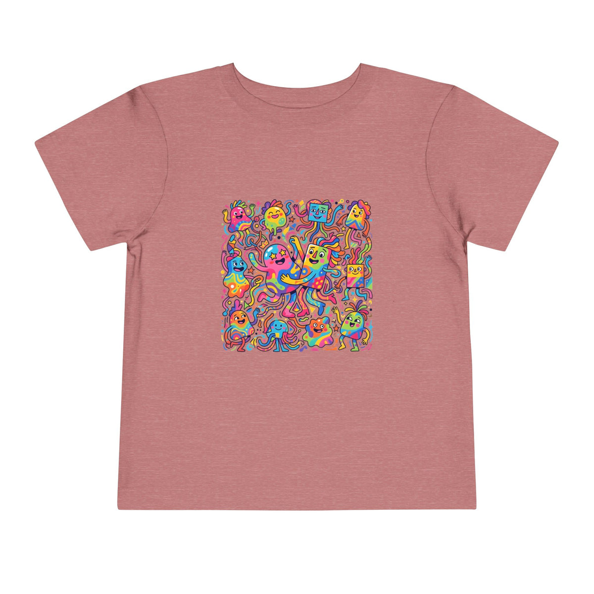 Toddler T-Shirt - Vibrant Whimsical Creatures | Doodle Art