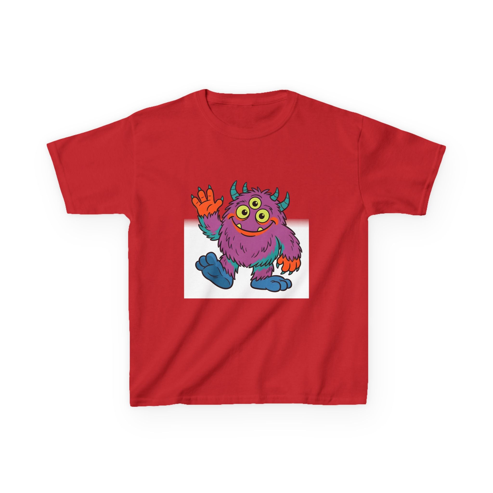 Kids T-Shirt - Cute 3-Eyed Monster Cartoon | Colorful & Fun