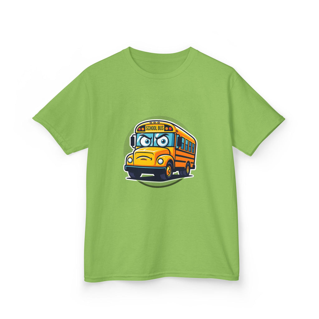 Kids T-Shirt - Angry SCHOOL BUS Cartoon Tee | Funny Character