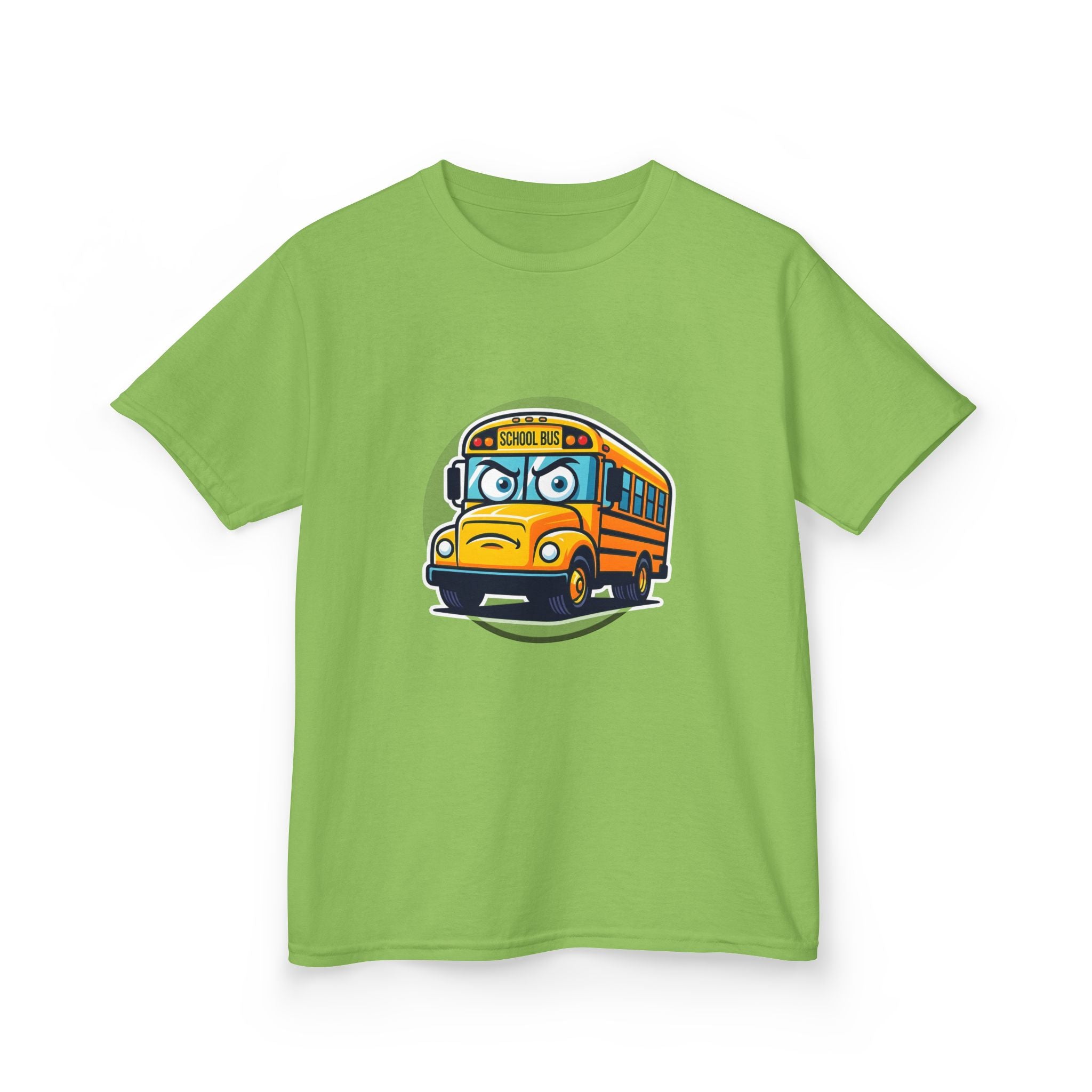 Kids T-Shirt - Angry SCHOOL BUS Cartoon Tee | Funny Character