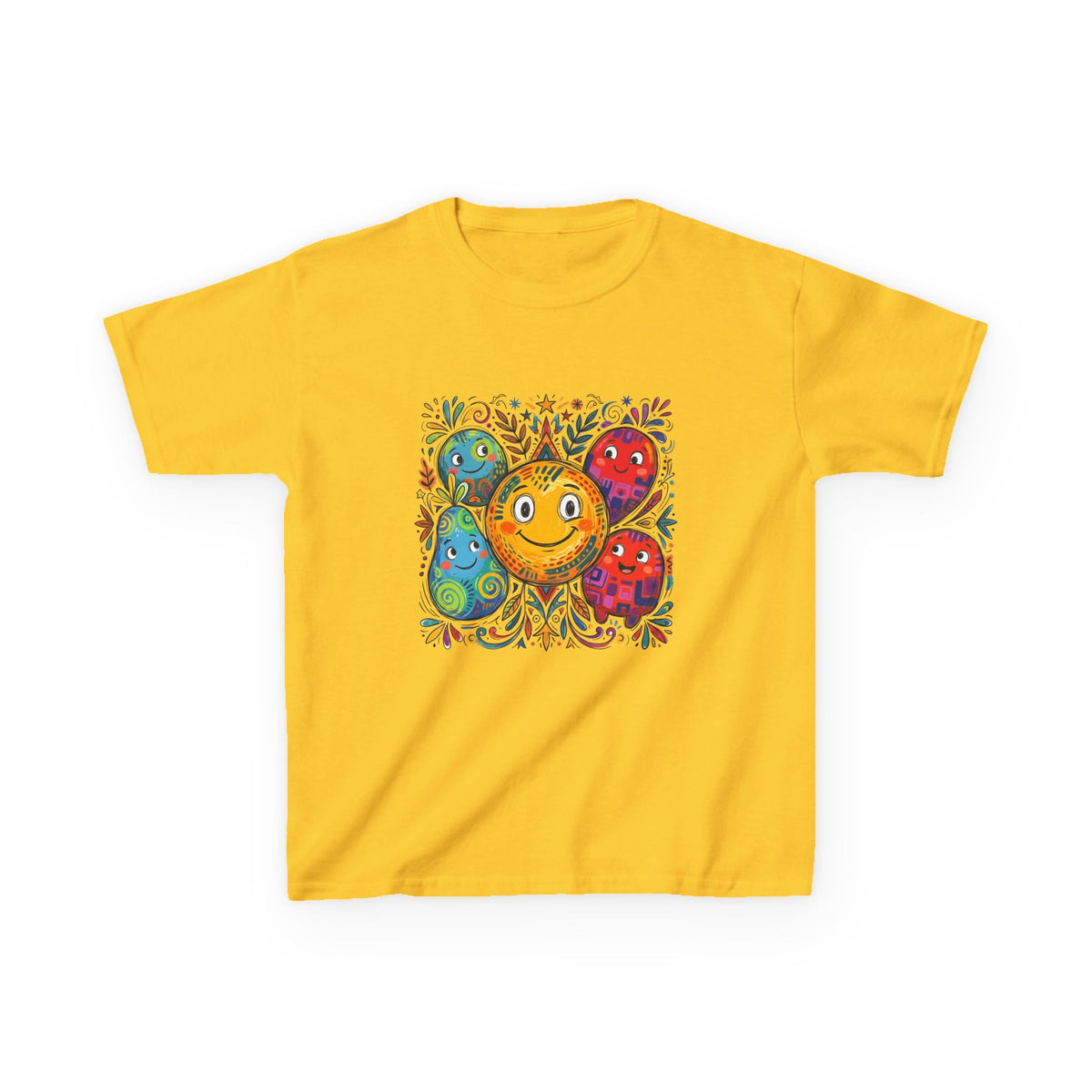 Kids Tee - Happy Friends & Colorful Joy | Playful Character Gift