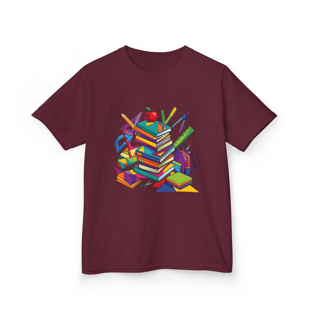 Kids T-Shirt - Geometric School Supplies Tee | Back to School