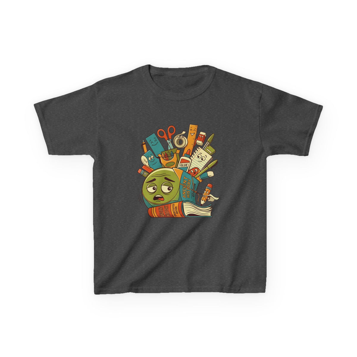 Kids Tee - Ancient History Overstuffed Edition | School Stress Back