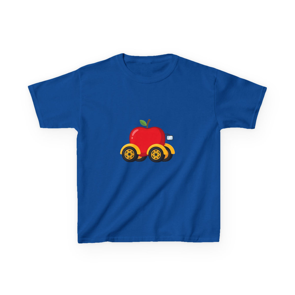 Kids T-Shirt - Apple On Wheels Graphic | Whimsical Fruit Car