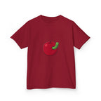 Kids T-Shirt - Cute Hungry Bookworm Caterpillar Apple Tee
