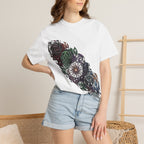 Unisex T-shirt - Dark Fantasy Celtic Skull Ankh | Garment-Dyed