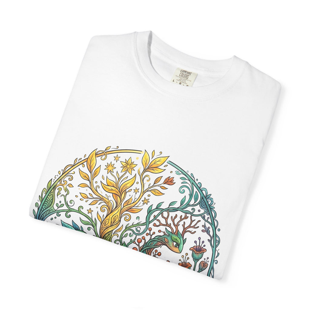 Elemental Dragon Tree T-Shirt - Mystical Nature Art | Comfort Colors