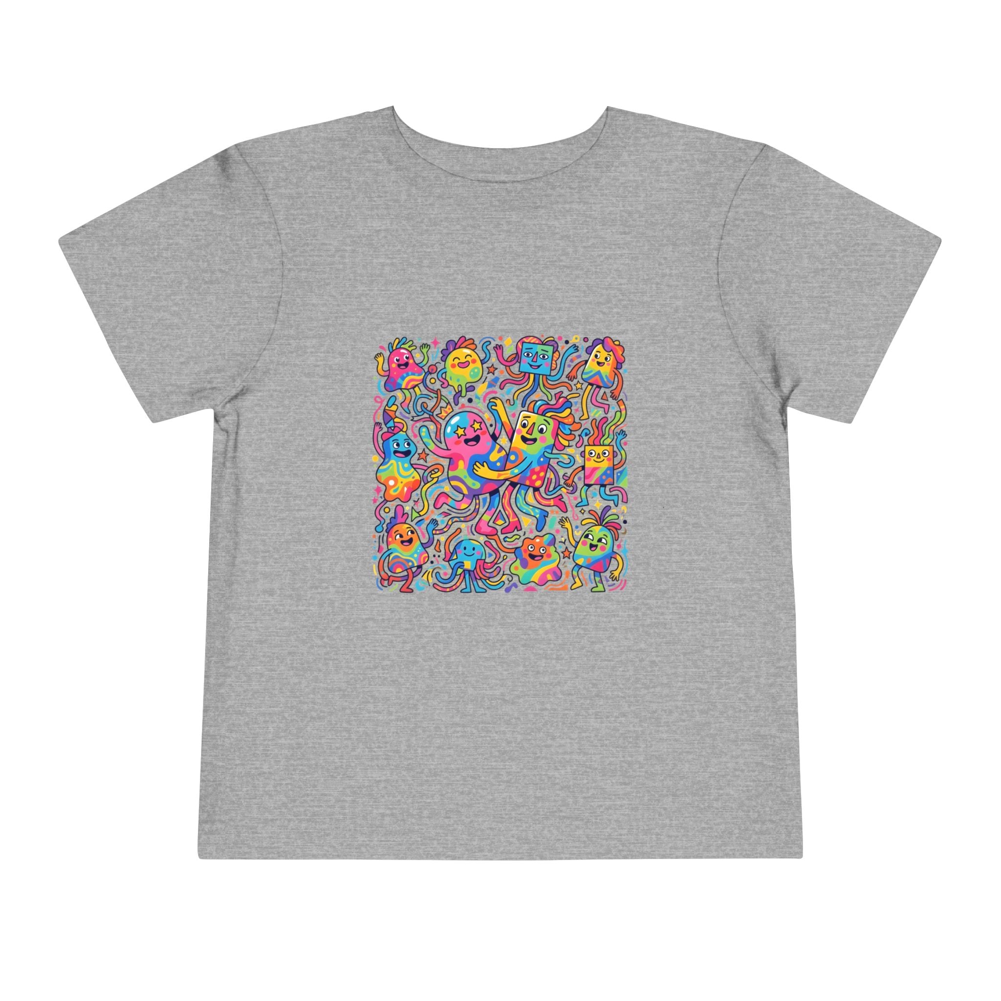 Toddler T-Shirt - Vibrant Whimsical Creatures | Doodle Art