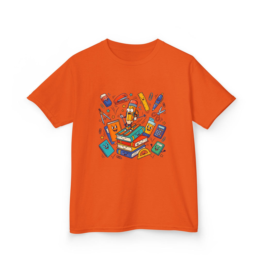 Kids T-Shirt - Cute Doodle School Supplies | First Day 2026