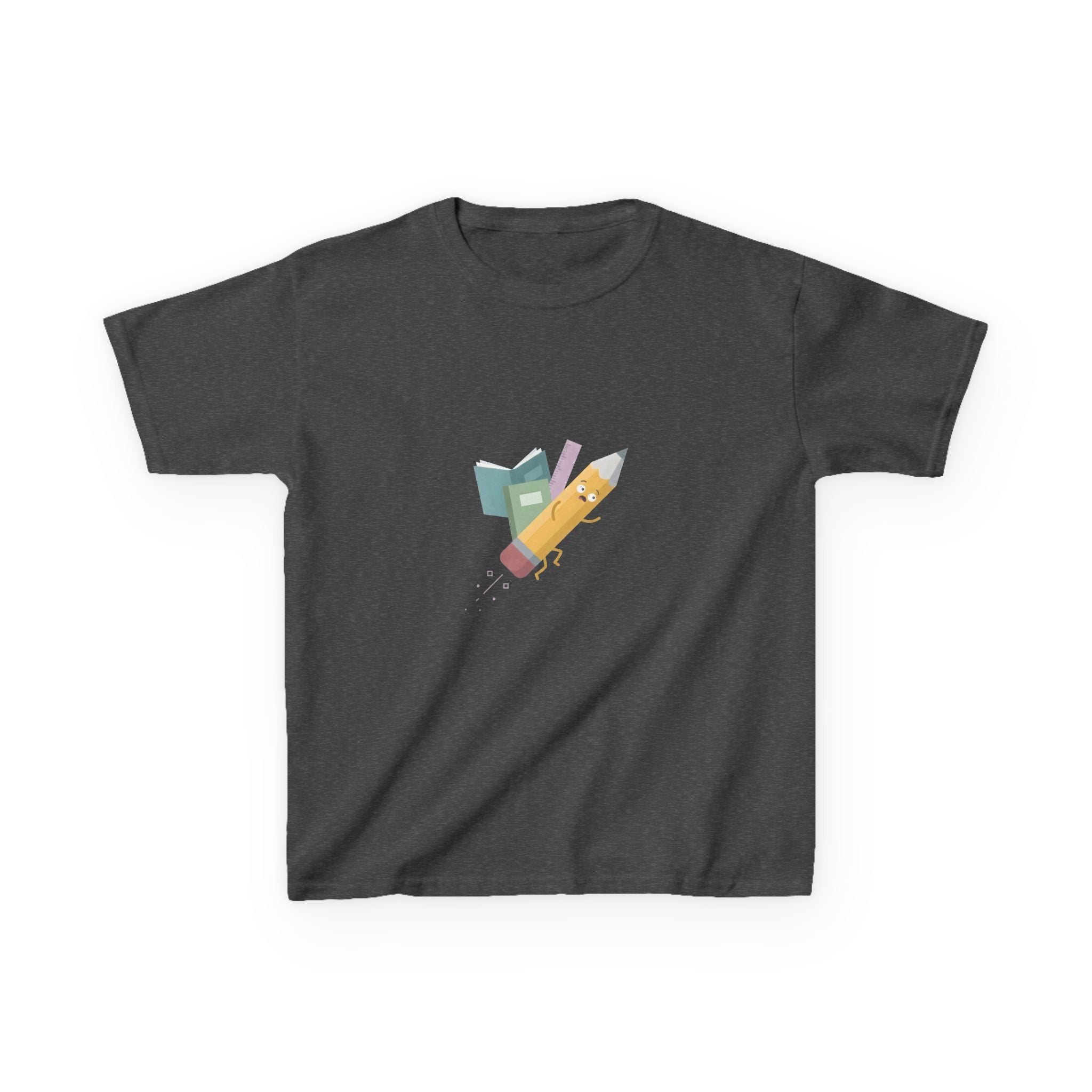 Kids Tee - Playful School Supplies Cartoon | Back to School Fun