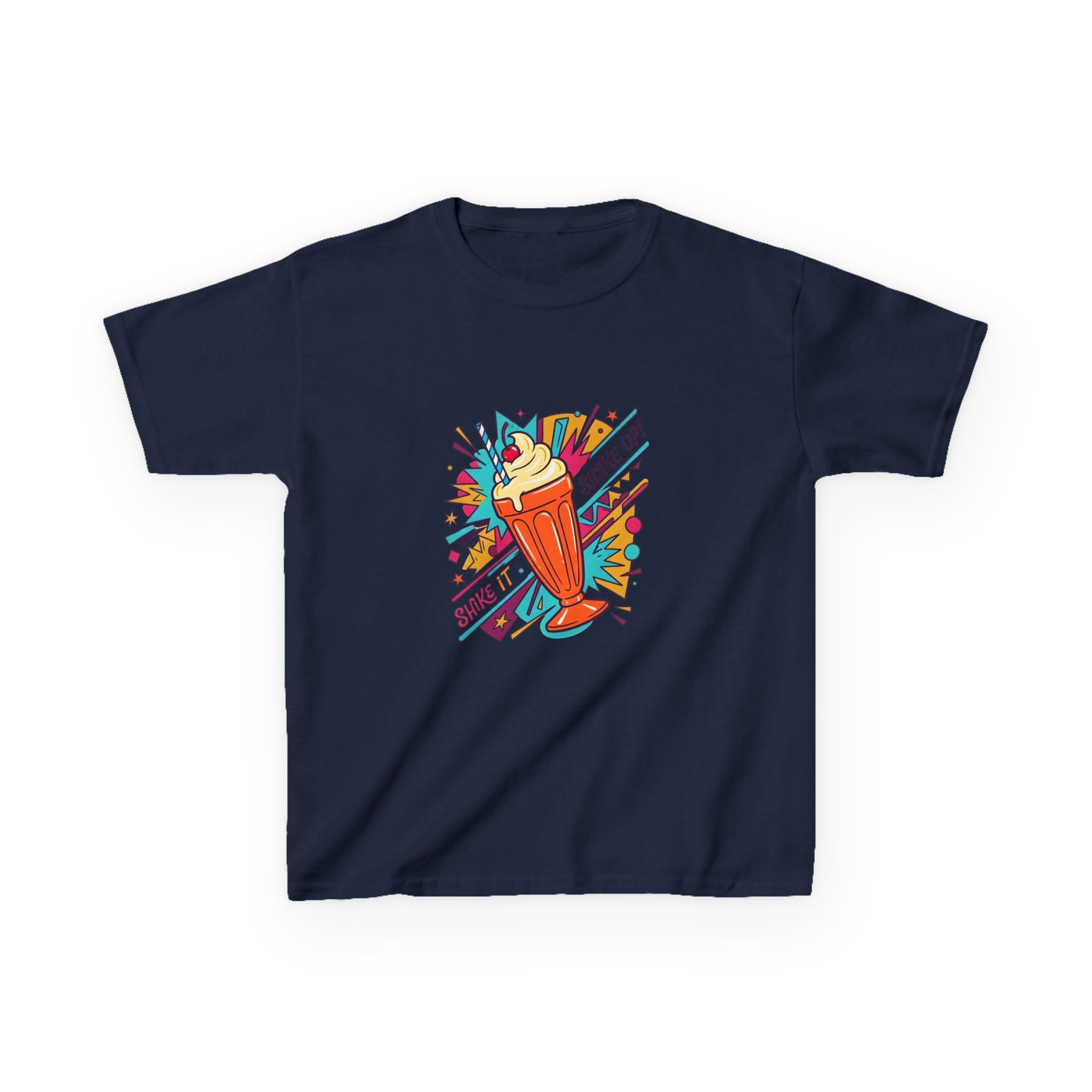 Kids Retro Pop Art Milkshake Tee - SHAKE IT UP! Dessert