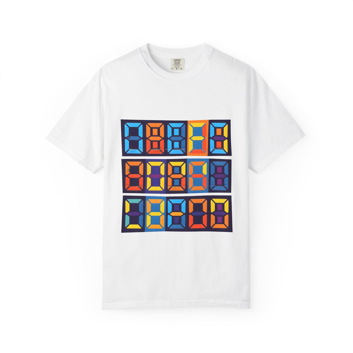 Unisex T-Shirt - Retro Tech 8-Bit Digital Display | Comfort Colors