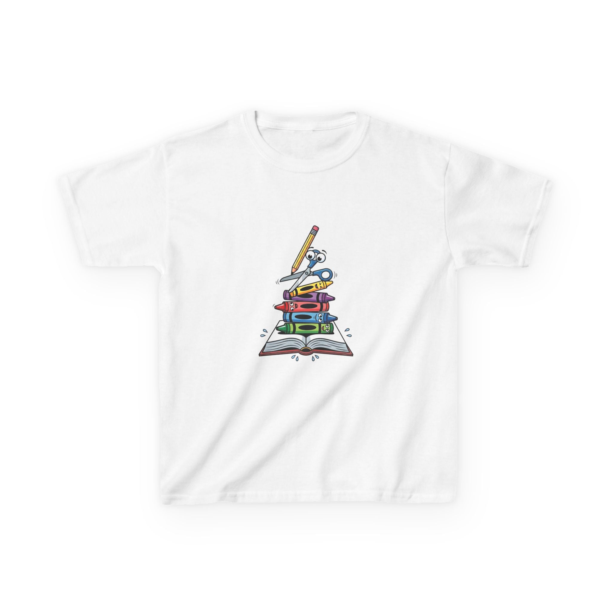 Back to School Kids Tee - Art Supplies Fun Design | 2026