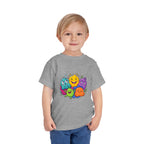 Toddler Monster Tee - Cute Happy Colorful Cartoon Kids Shirt