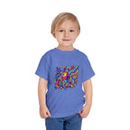 Toddler Crypto Shirt - Neon Geometric Digital Art | Blockchain Kids