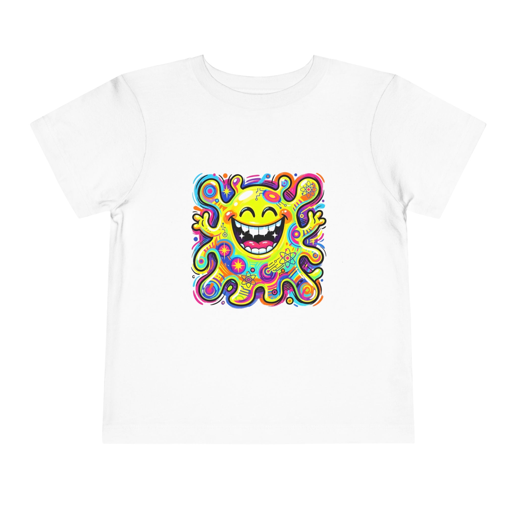 Toddler Tee - Vibrant Psychedelic Monster | Kids Abstract Cartoon Art