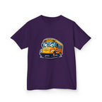 Kids T-Shirt - Angry SCHOOL BUS Cartoon Tee | Funny Character