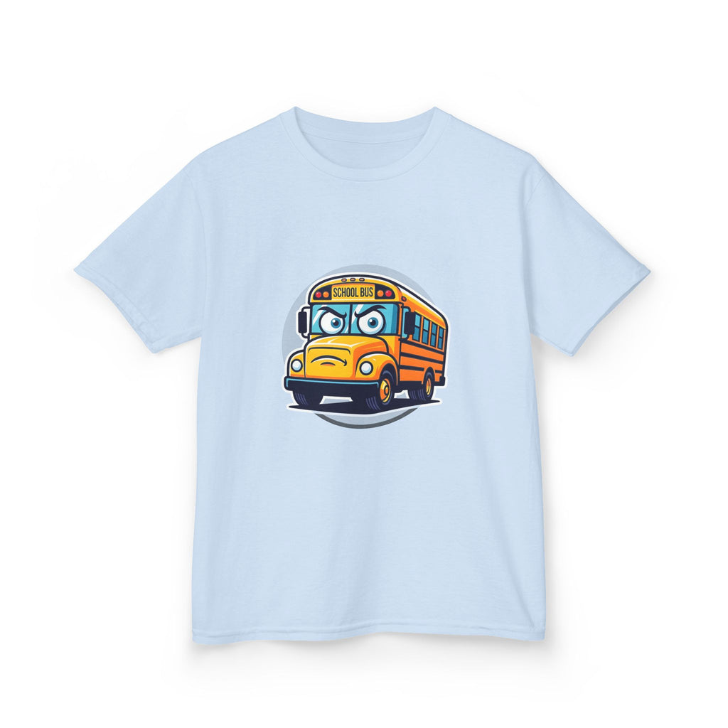 Kids T-Shirt - Angry SCHOOL BUS Cartoon Tee | Funny Character