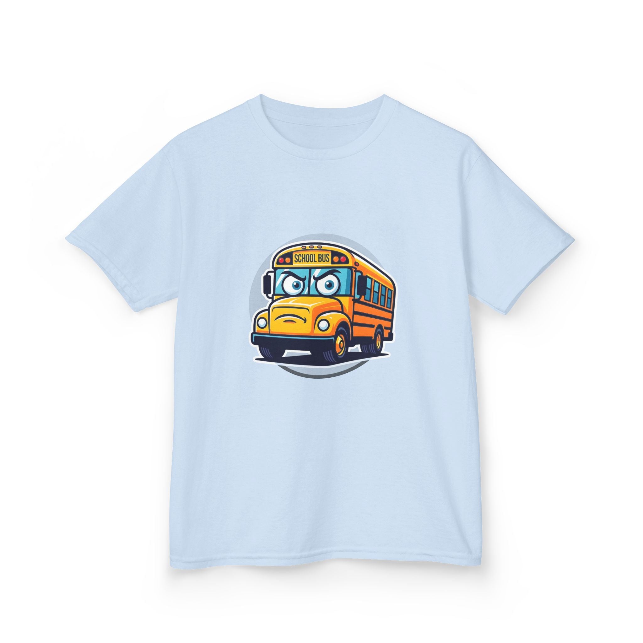 Kids T-Shirt - Angry SCHOOL BUS Cartoon Tee | Funny Character