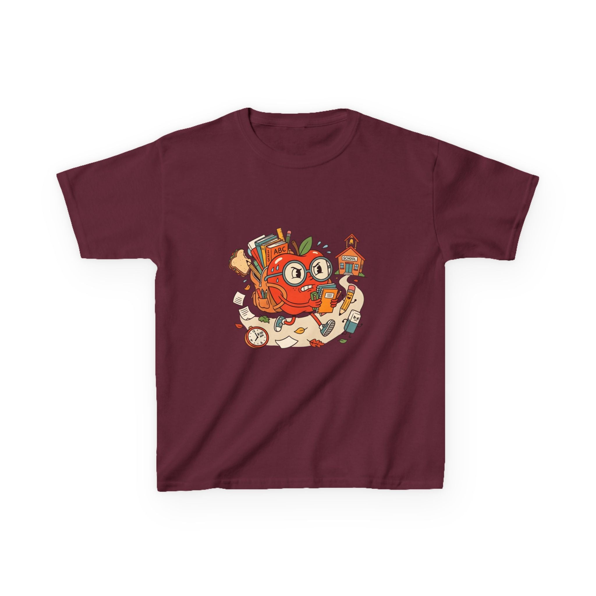 Kids Back to School Tee - Playful ABC 123 School Design