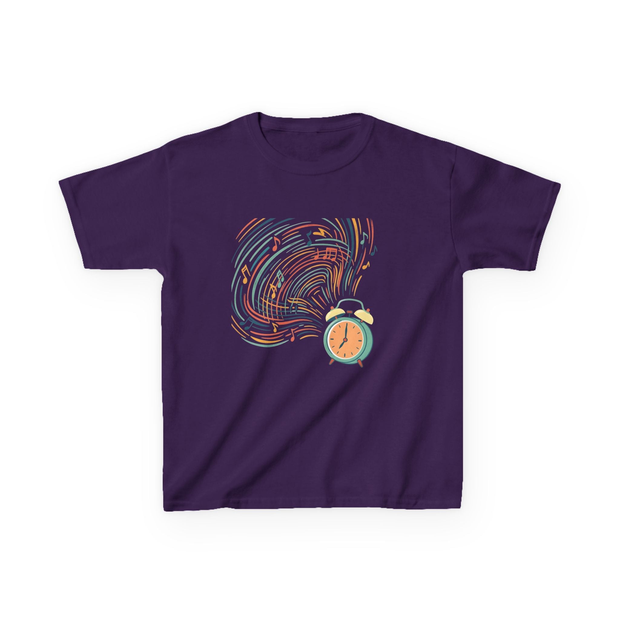 Kids Tee - Retro Music Alarm Clock | Abstract Playful Design