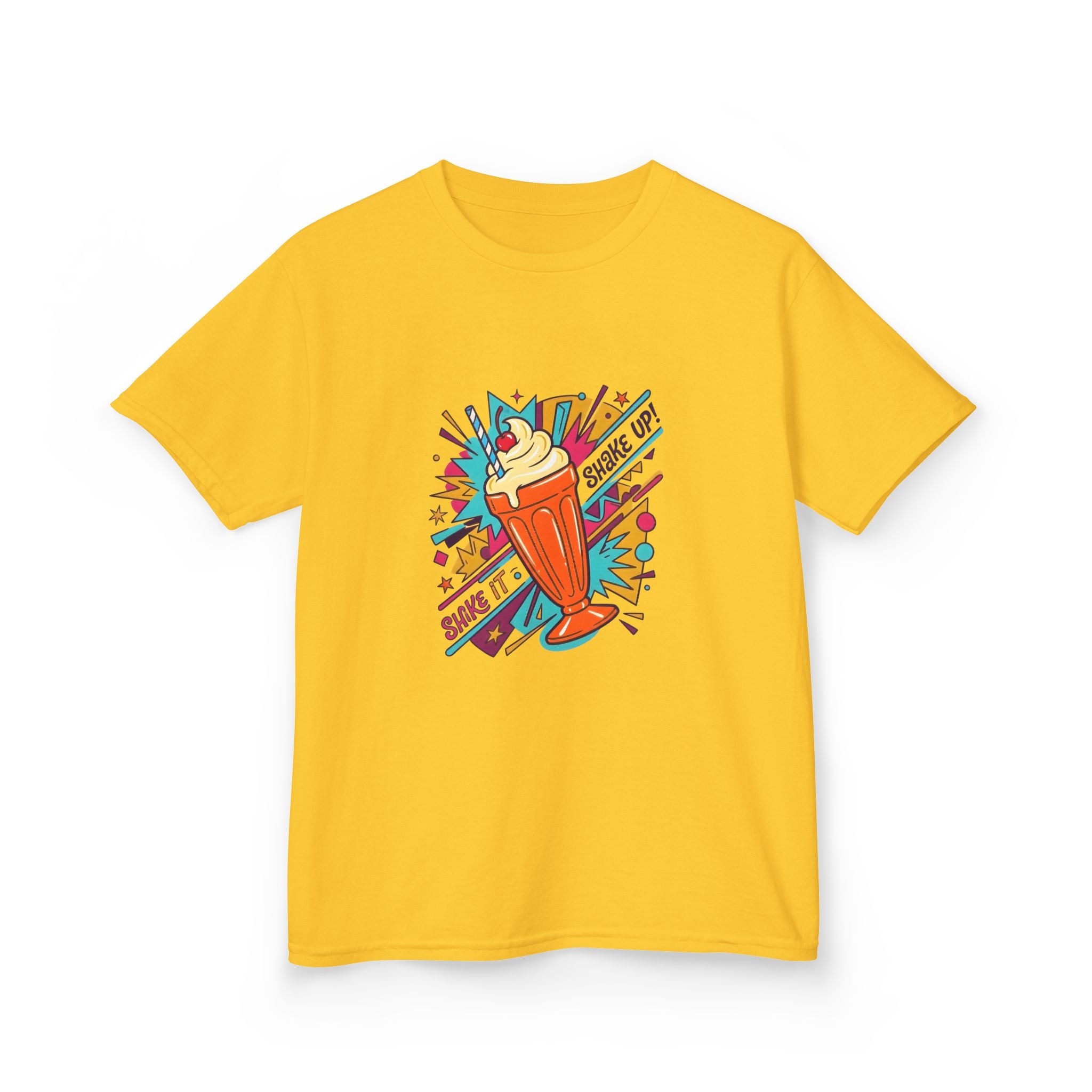 Kids Retro Pop Art Milkshake Tee - SHAKE IT UP! Dessert