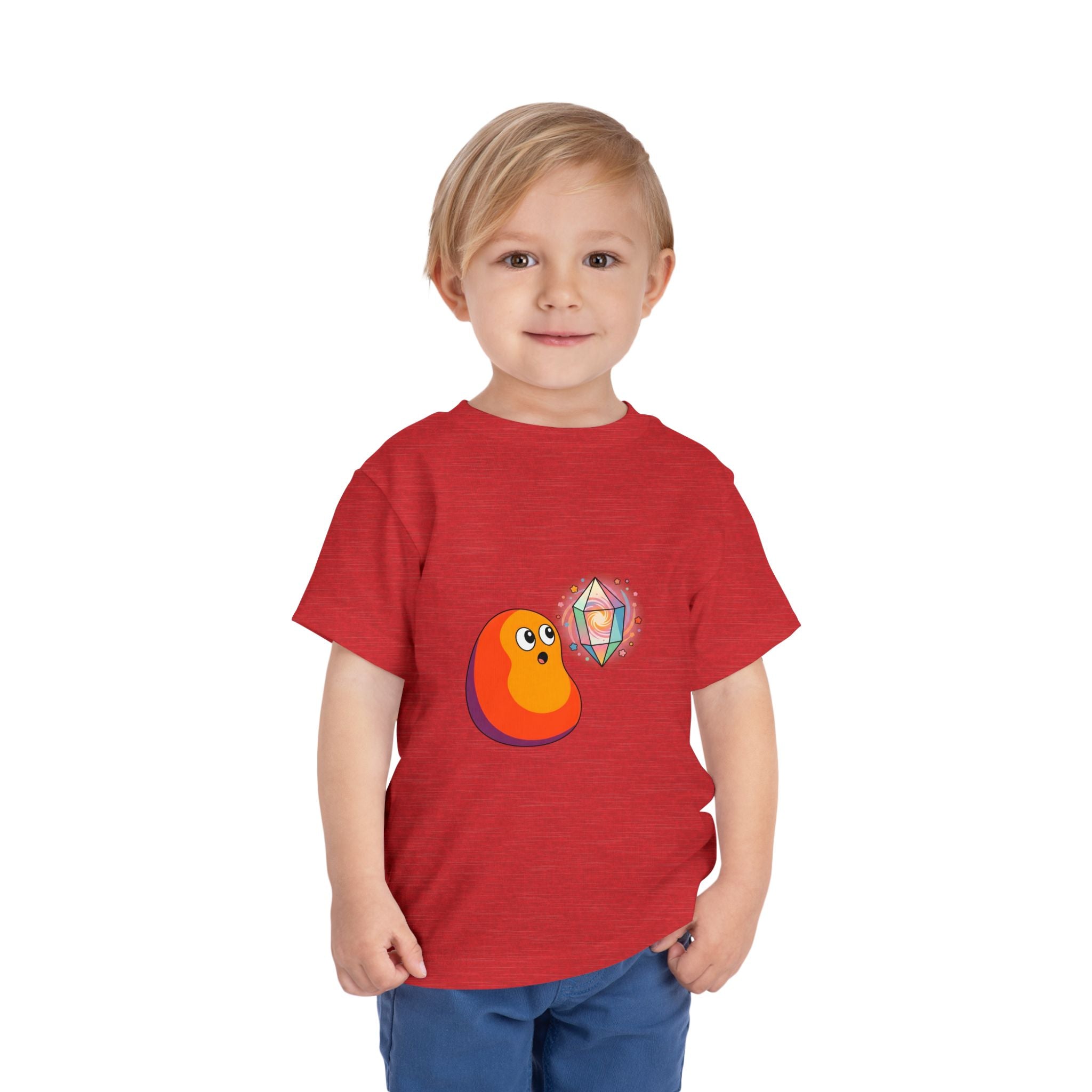Toddler Short Sleeve Tee - Whimsical Cosmic Creature Stars