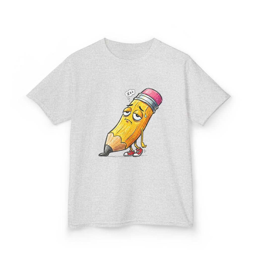 Kids T-Shirt - Tired Pencil Zzz Cartoon | Funny Back to School