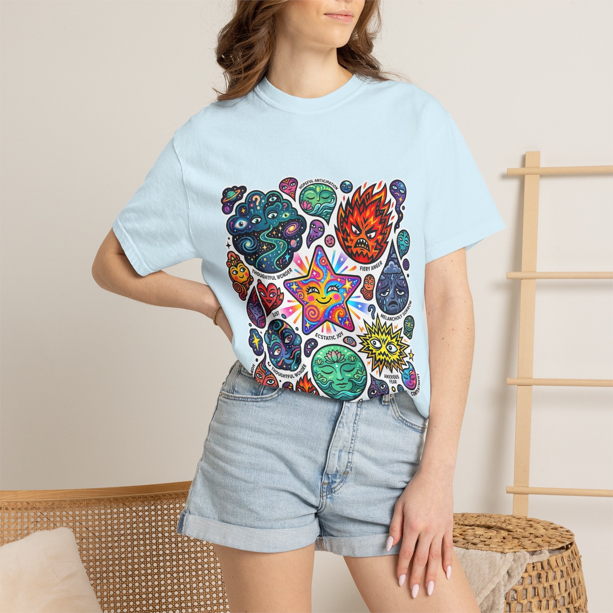 Comfort Colors T-Shirt - Psychedelic Emotions Art | Mental Health