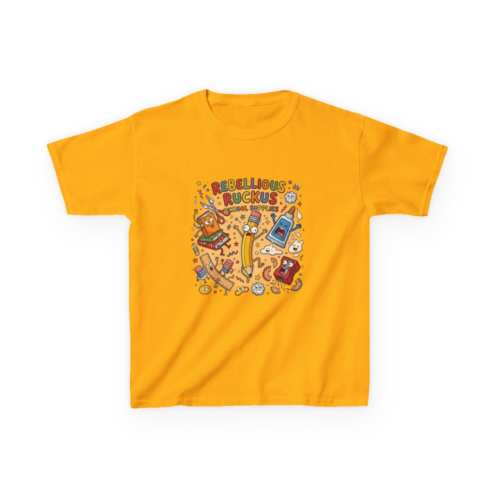 Kids Tee - Rebellious Ruckus School Supplies T-Shirt