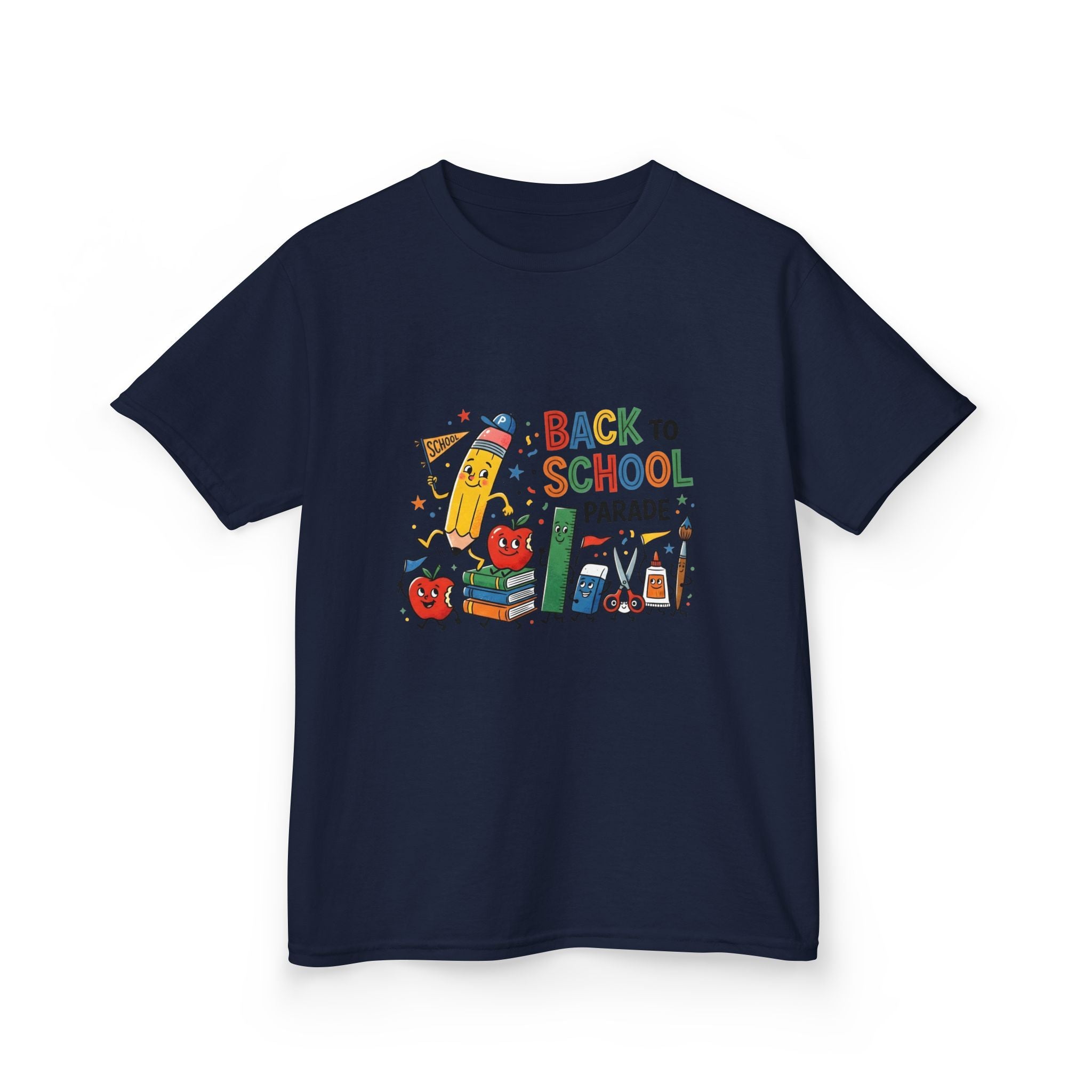 Kids Back to School Tee - Playful SCHOOL Supplies | First Day