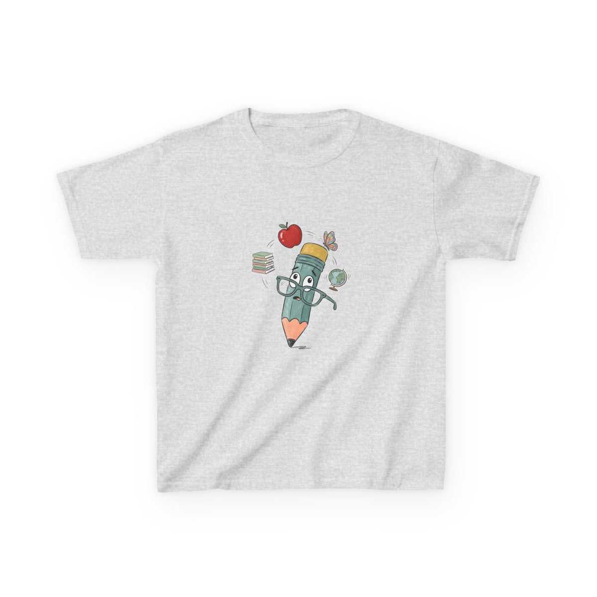 Kids School T-Shirt - Hand-Drawn Whimsical Learning Design