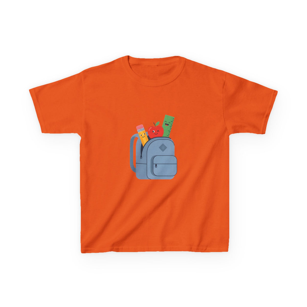 Kids Back to School Tee - Cute School Supplies Cartoon | 2026