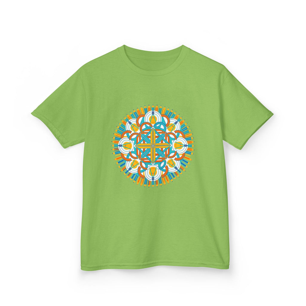 Kids T-Shirt - Math & Drafting Tools Mandala | STEM