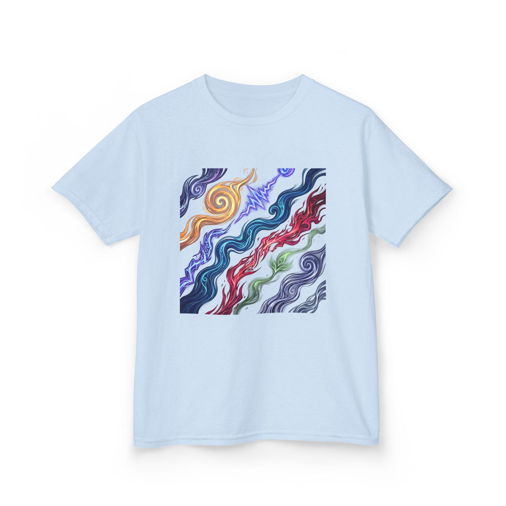 Kids Tee - Vibrant Elemental Magic Energy | Fantasy Glow